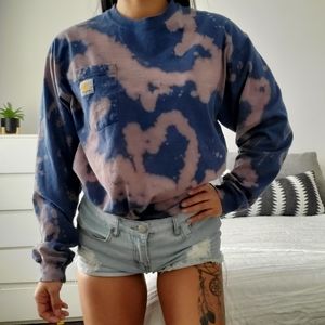 Custom Carhartt Bleached Long Sleeve Top